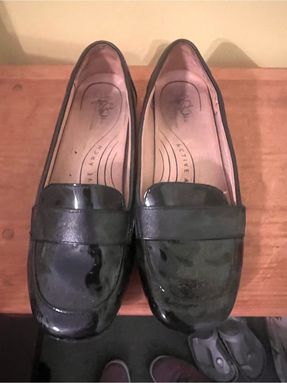 LifeStride Black Patent Penny Loafers